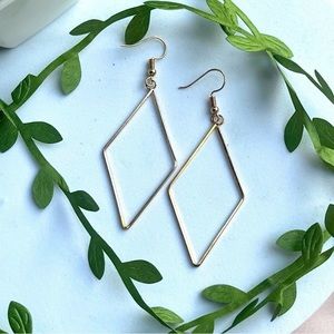 Modern Chic Gold Diamond Earrings